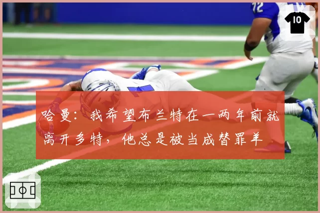 哈曼：我希望布兰特在一两年前就离开多特，他总是被当成替罪羊